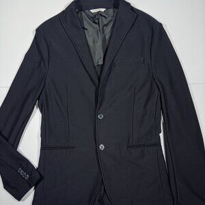 Zara Men's Suit Blazer Mesh Summer Black - Size EUR 48 USA 38